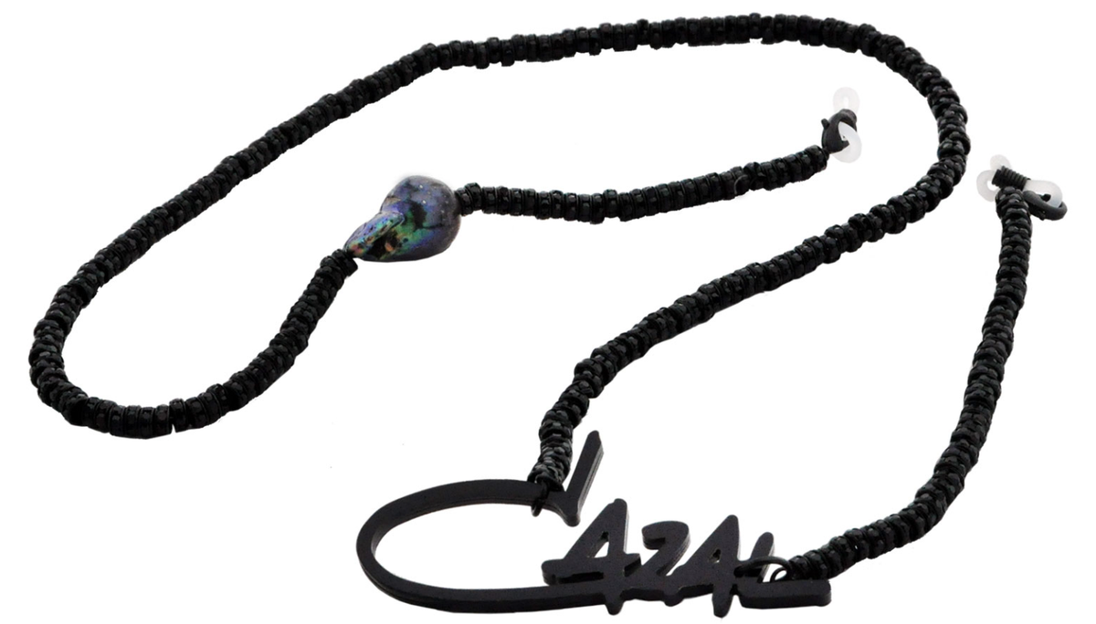 CAZAL HANDMADE CHAIN / BLACK PEARLS
