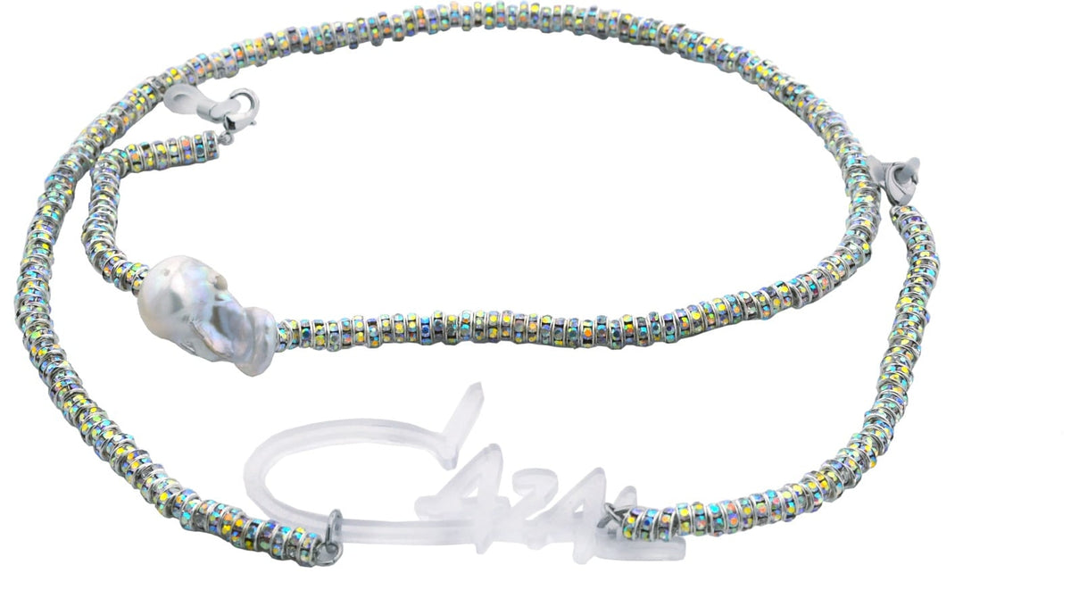 CAZAL HANDMADE CHAIN / SILVER PEARLS