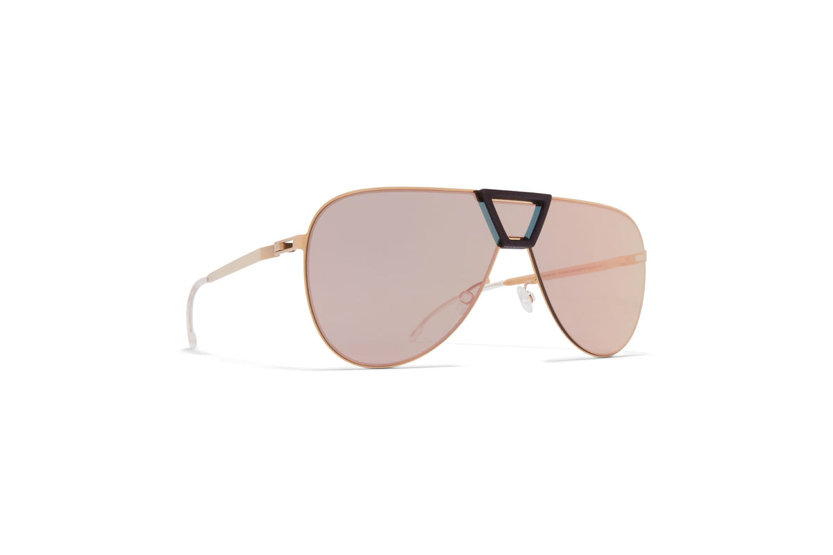 MYKITA PEPPER MH8 Ebony Brown/Champagne Gold