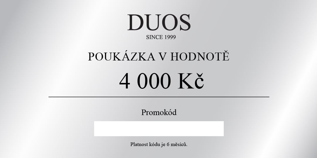 Digitálna darčeková poukážka 4000 Kč