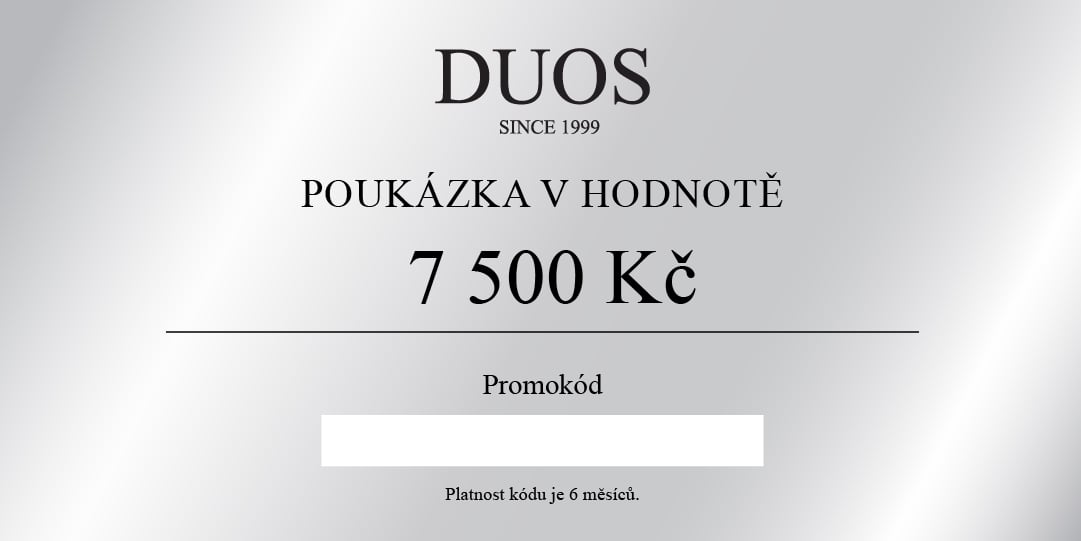 Digitálna darčeková poukážka 7500 Kč